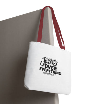 Inspirational Tote Bag | Jesus Over Everything | Faith Inspired  Everyday Use