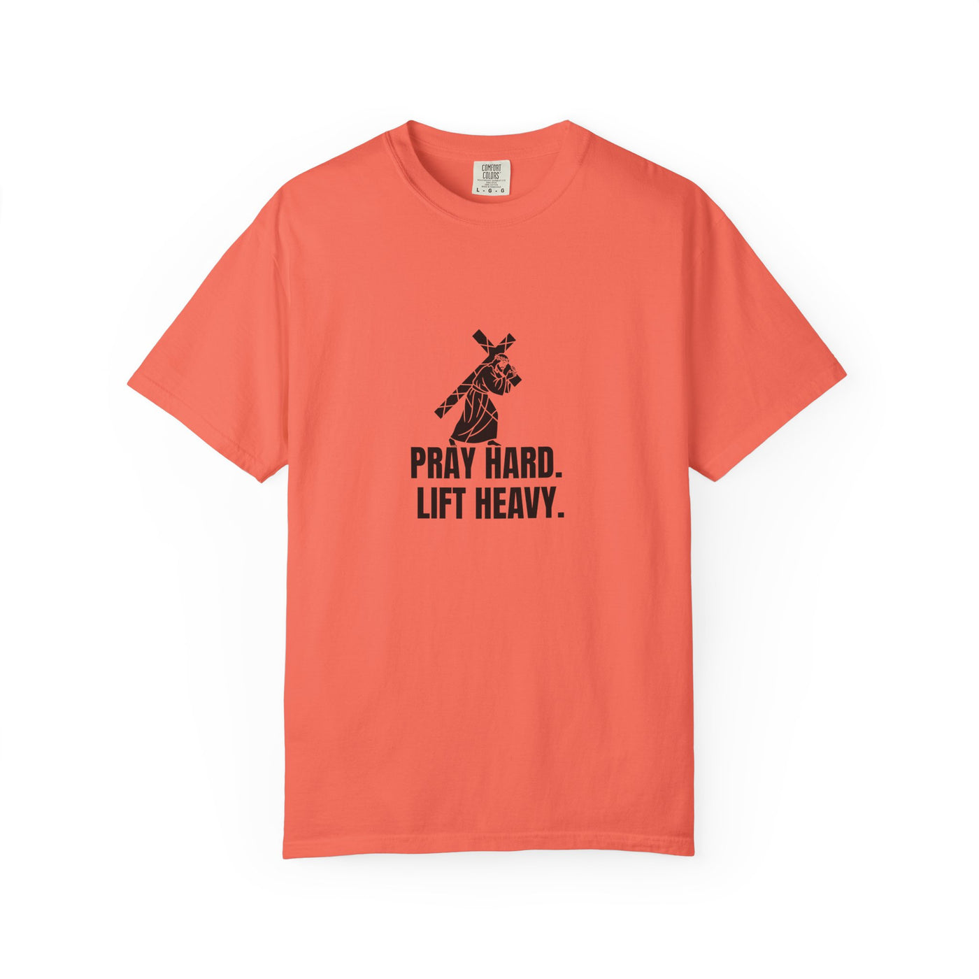 Pray Hard Lift Heavy Tee, Inspirational  Apparel