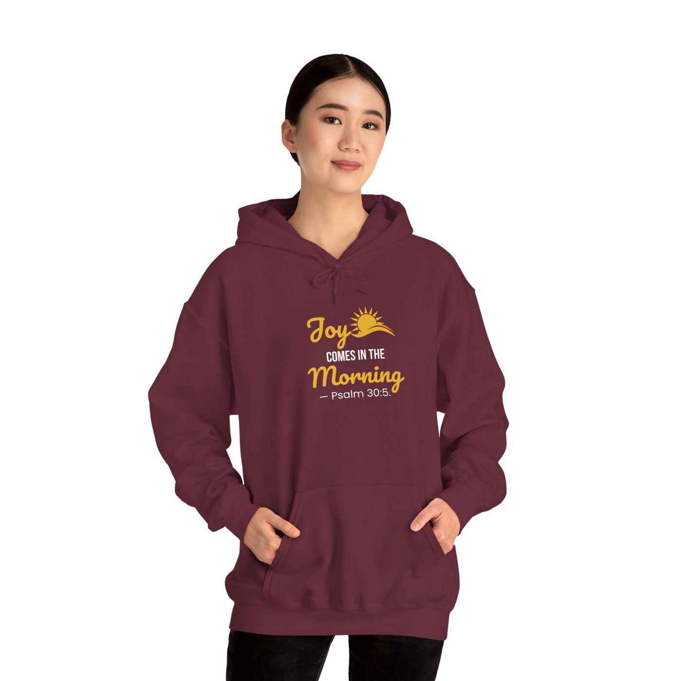Joy Comes in the Morning Hoodie, Inspirational  Sweatshirt