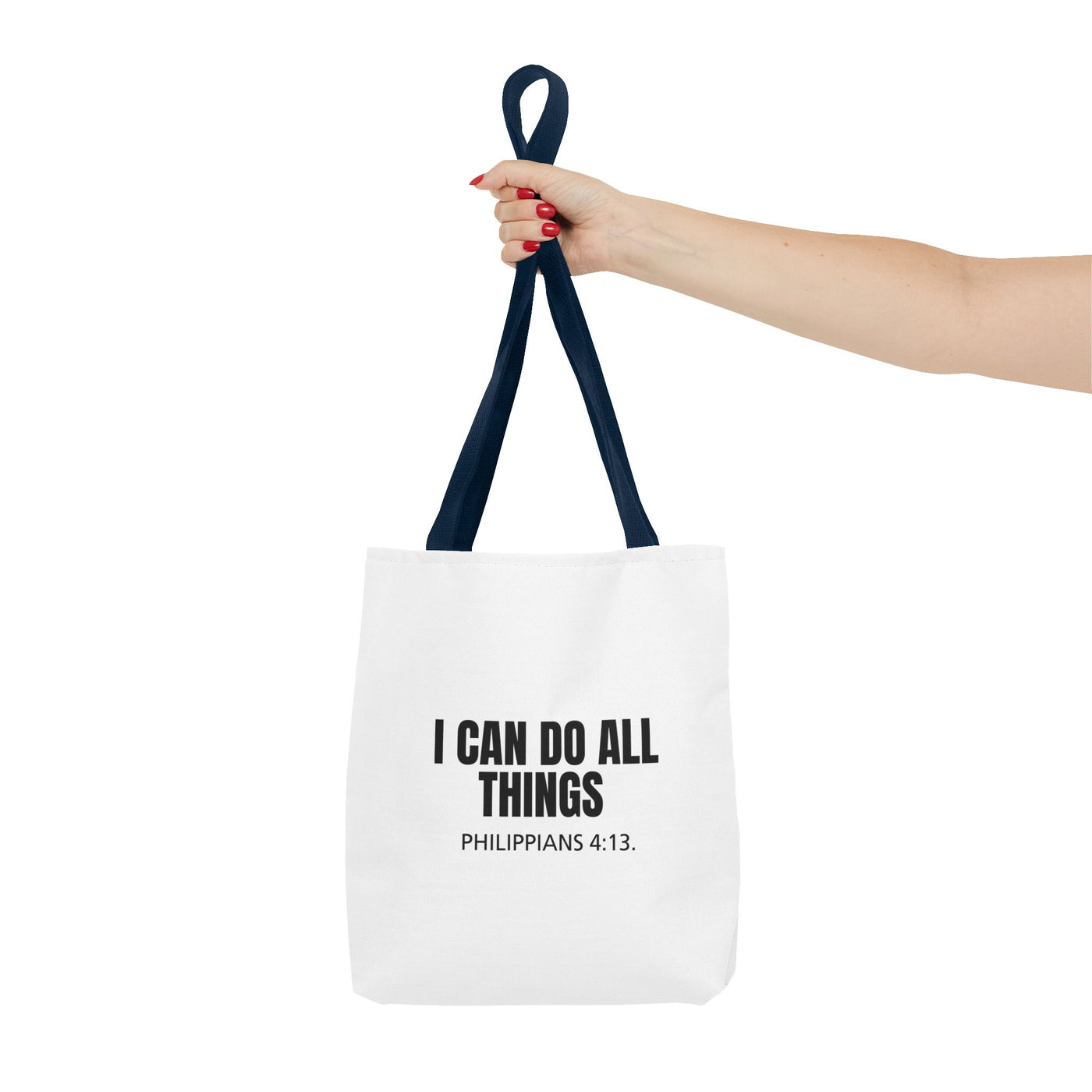 Inspirational Scripture Tote – Philippians 4:13 “I Can Do All Things”