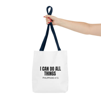 Inspirational Scripture Tote – Philippians 4:13 “I Can Do All Things”