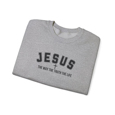 Jesus The Way The Truth The Life Faith-Inspired Crewneck Sweatshirt