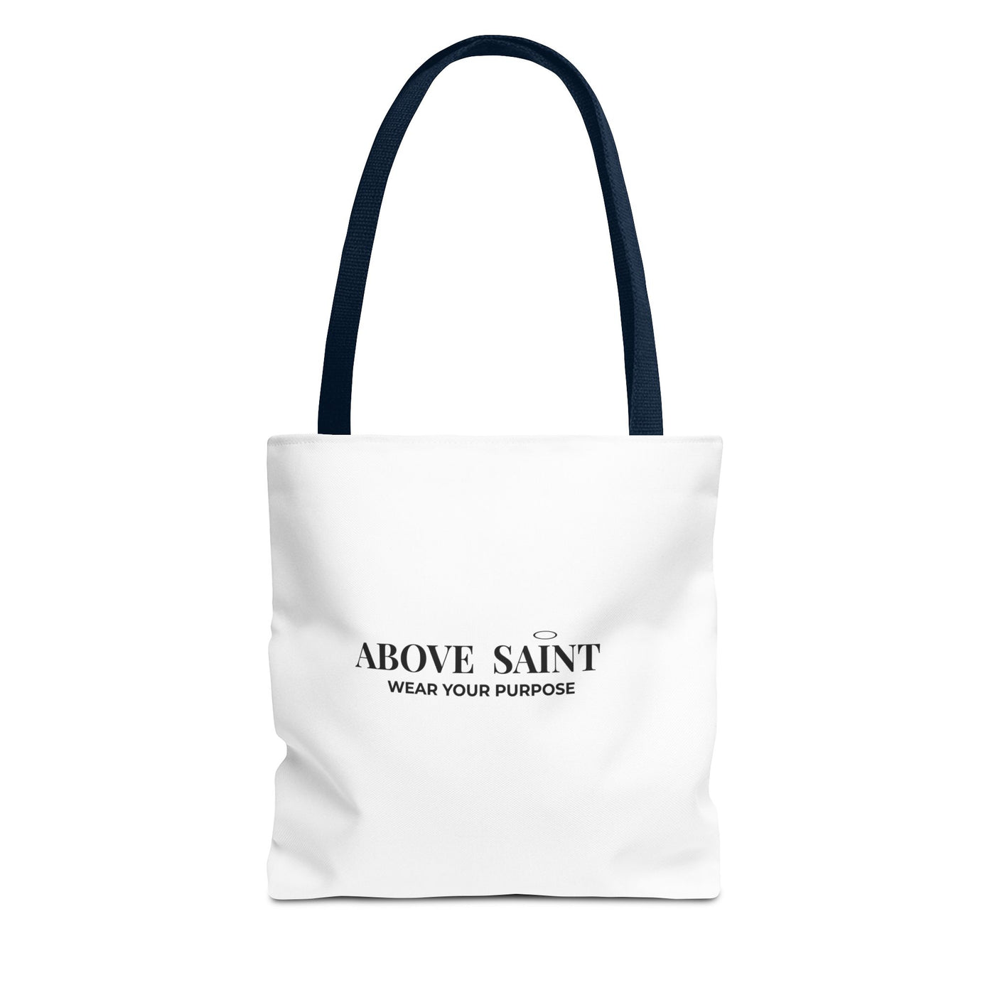 Above Saint Tote Bag – Christian Faith Tote | Wear Your Purpose