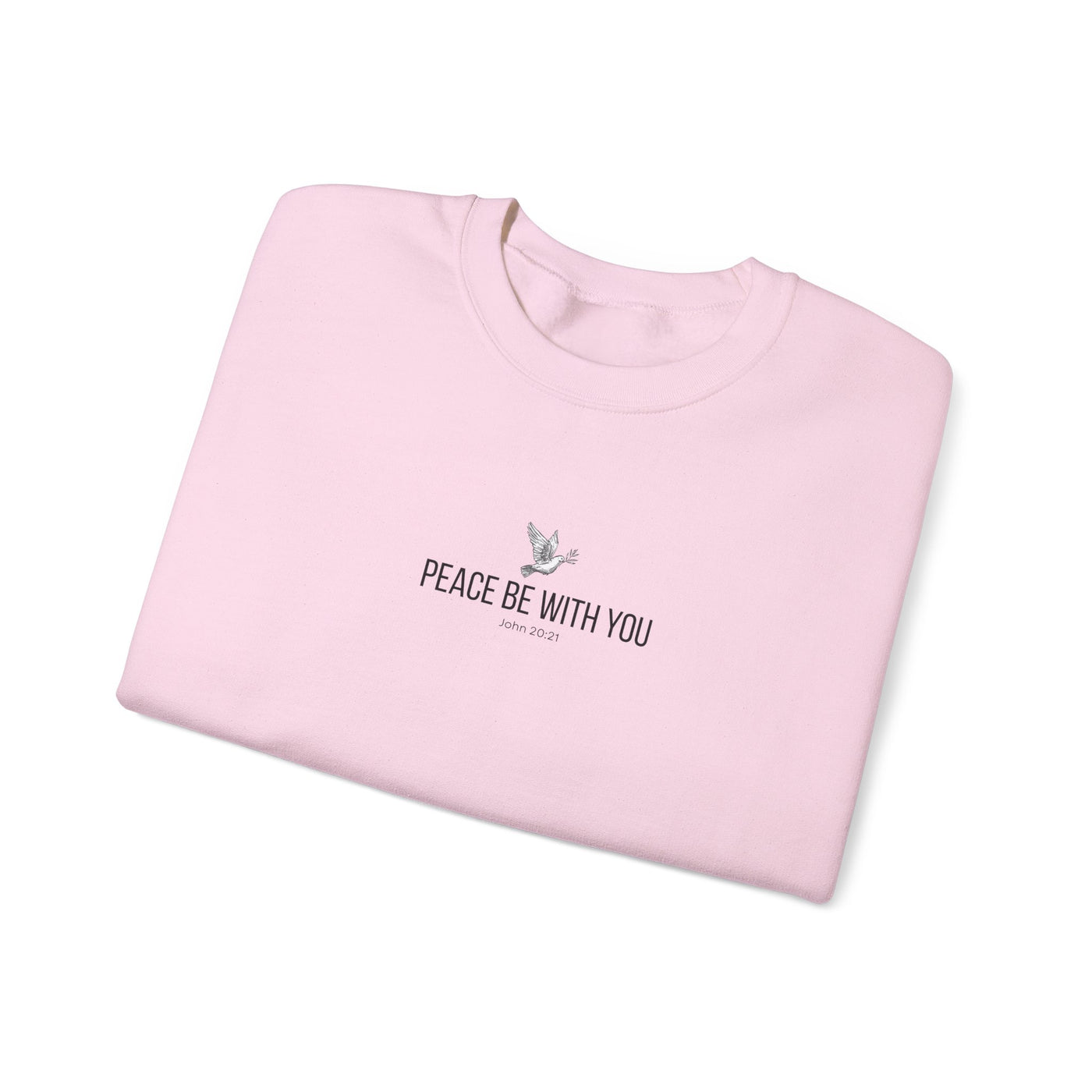 Unisex Peace Be With You  Cozy Crewneck Sweatshirt