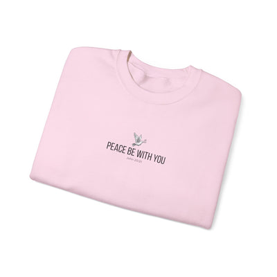 Unisex Peace Be With You  Cozy Crewneck Sweatshirt