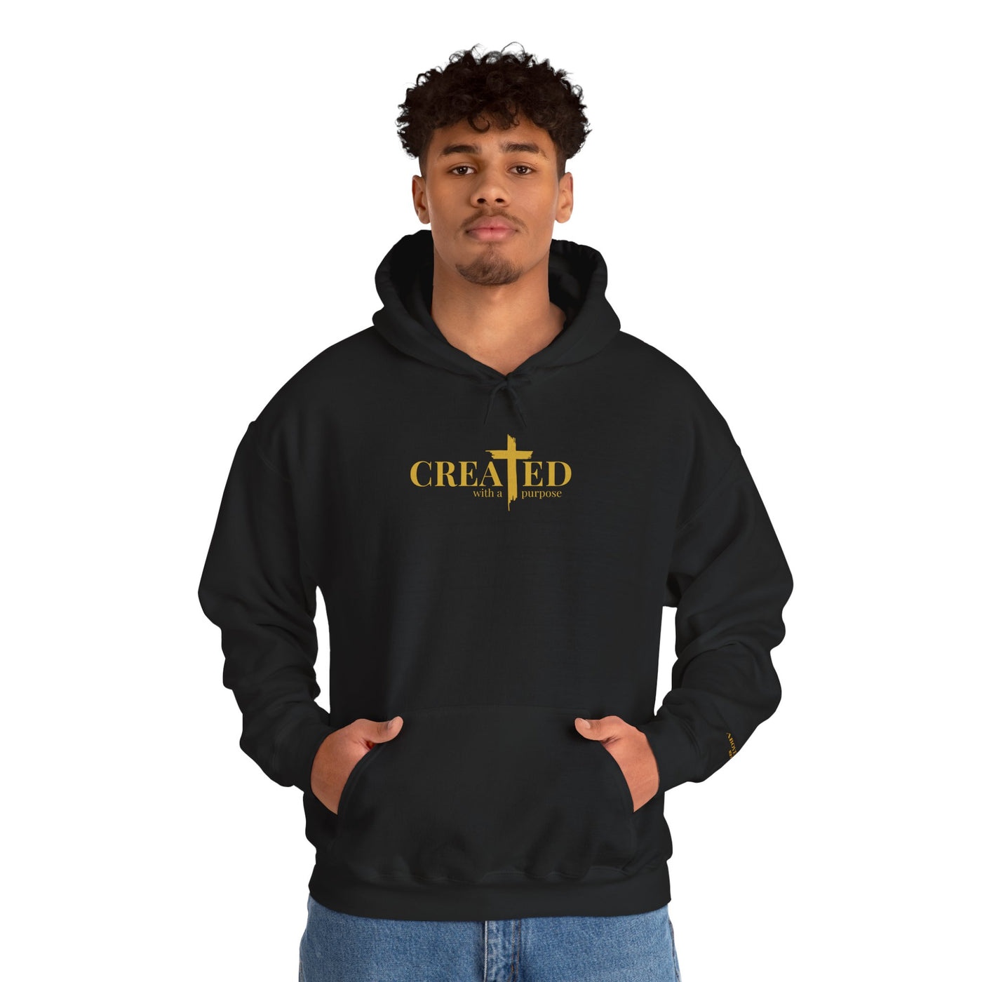 Created Faith Hooded Sweatshirt - Inspirational Unisex Hoodie