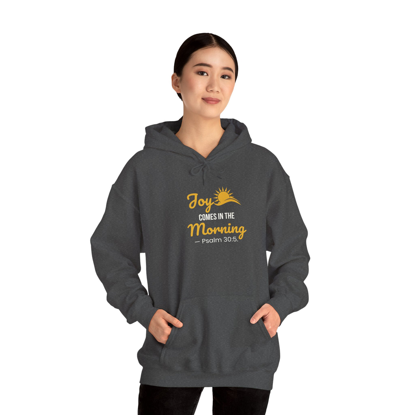 Joy Comes in the Morning Hoodie, Inspirational  Sweatshirt