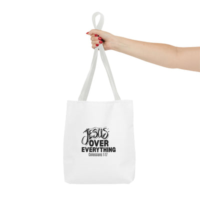 Inspirational Tote Bag | Jesus Over Everything | Faith Inspired  Everyday Use