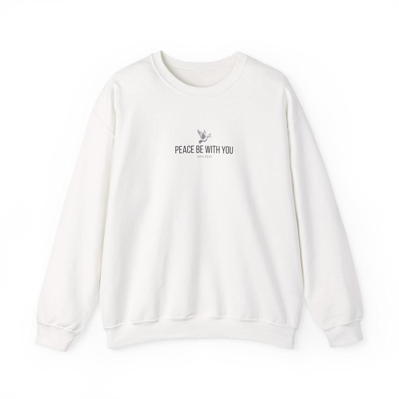 Unisex Peace Be With You  Cozy Crewneck Sweatshirt