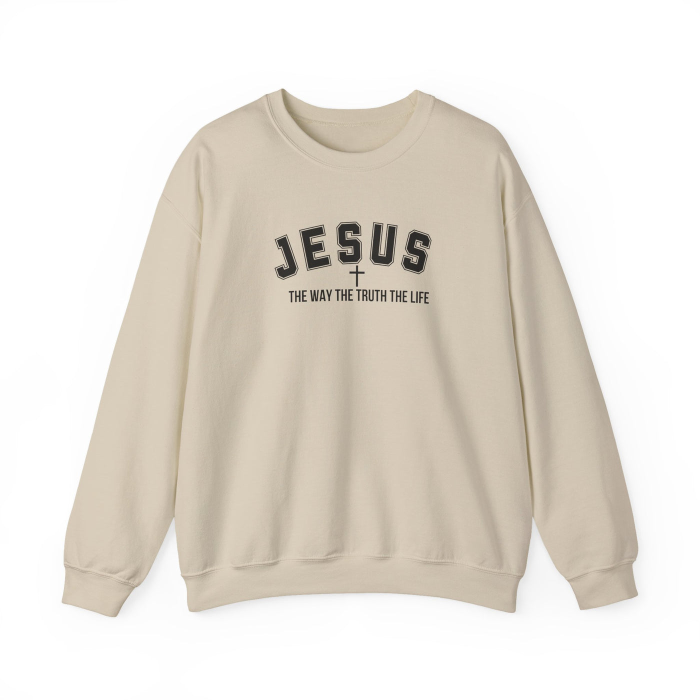 Jesus The Way The Truth The Life Faith-Inspired Crewneck Sweatshirt