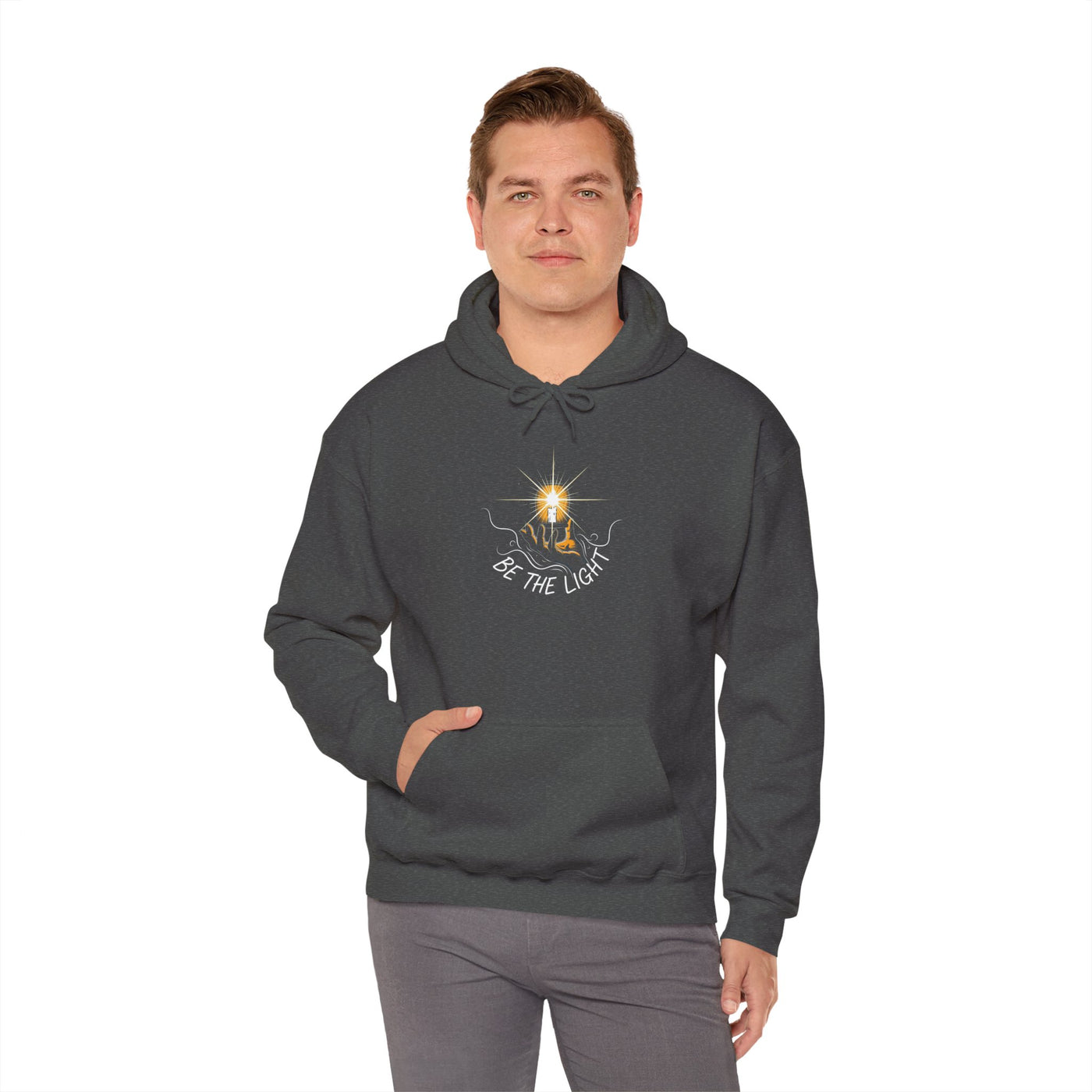 Be The Light Unisex Hoodie – Motivational & Faith-Based Sweatshirt