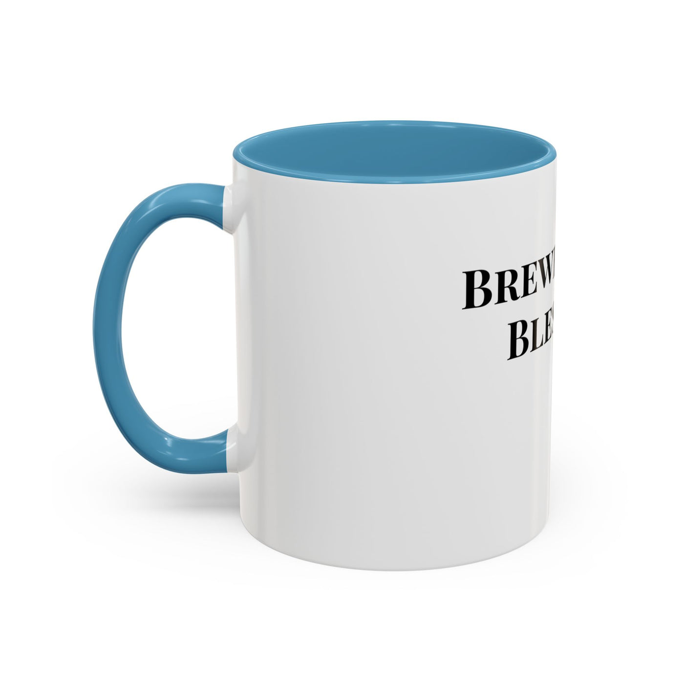 Brewed with Blessings White Ceramic Mug – Christian Coffee Cup (11oz & 15oz), Dishwasher & Microwave Safe