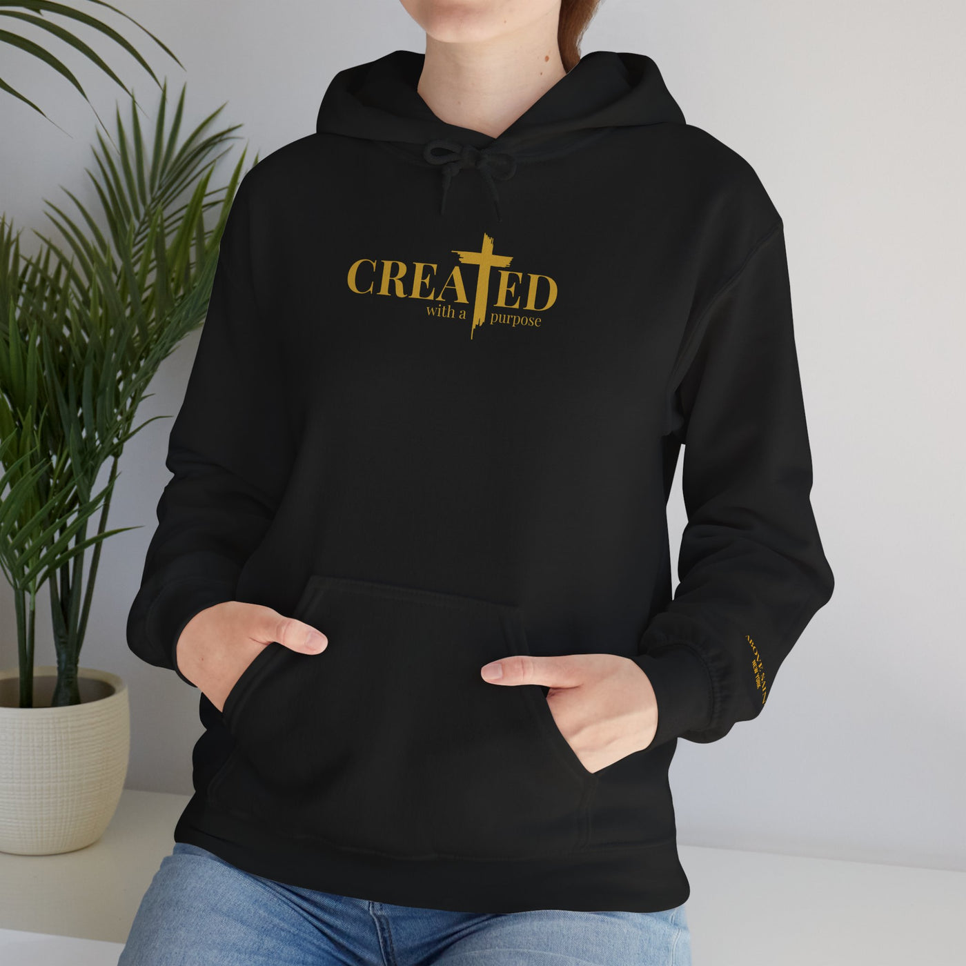 Created Faith Hooded Sweatshirt - Inspirational Unisex Hoodie