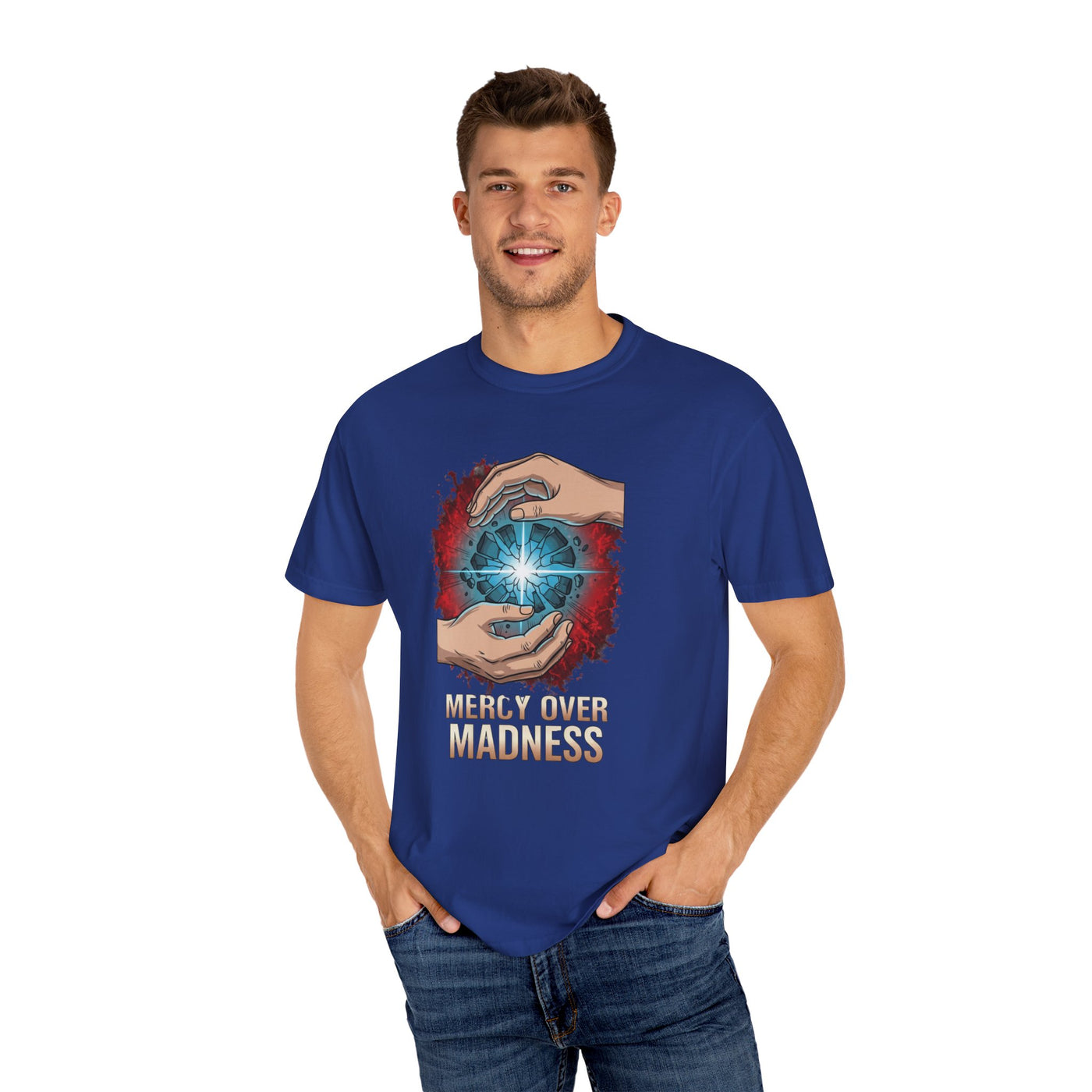 Mercy Over Madness T-Shirt, Unisex Casual Tee, Gift for Mental Health Awareness