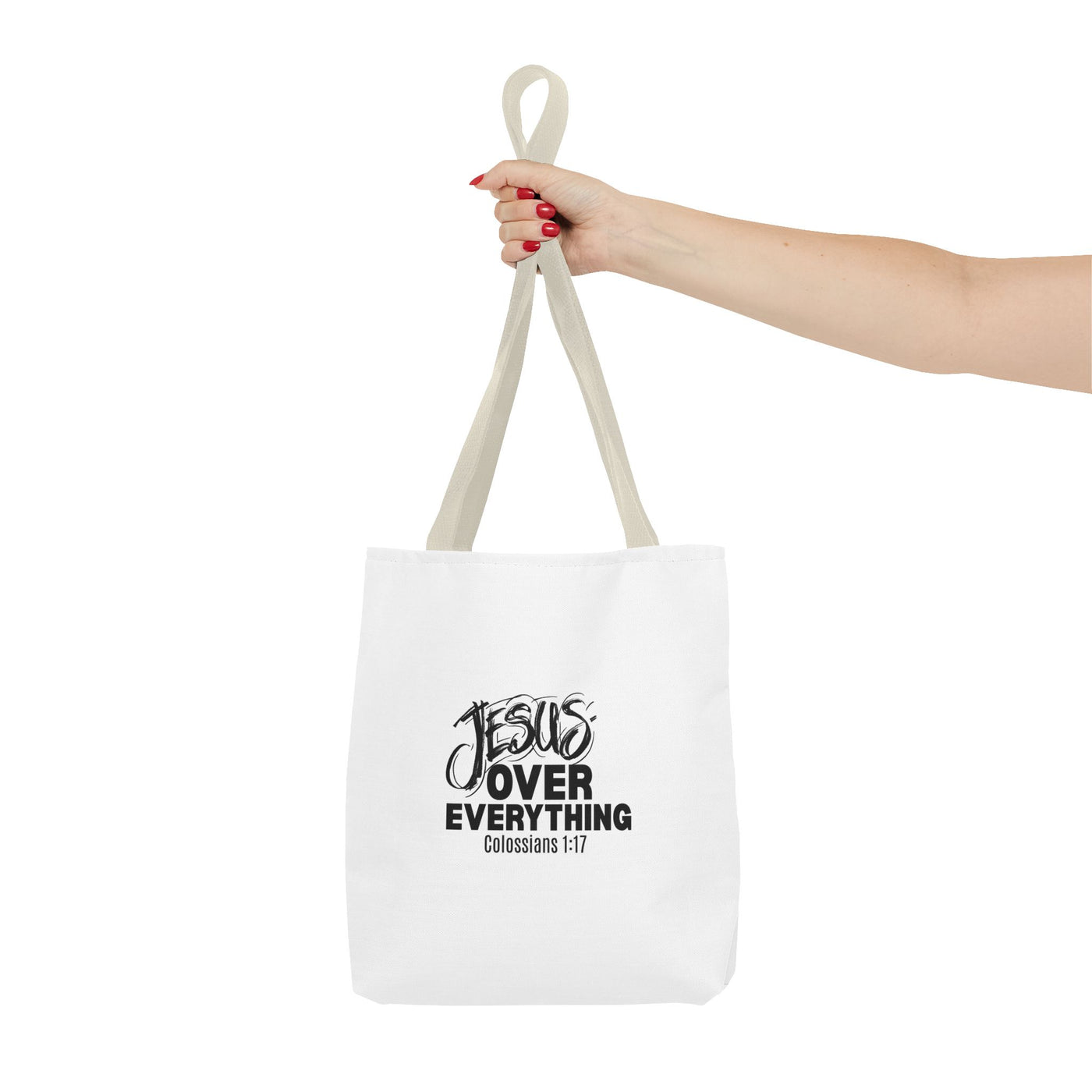 Inspirational Tote Bag | Jesus Over Everything | Faith Inspired  Everyday Use