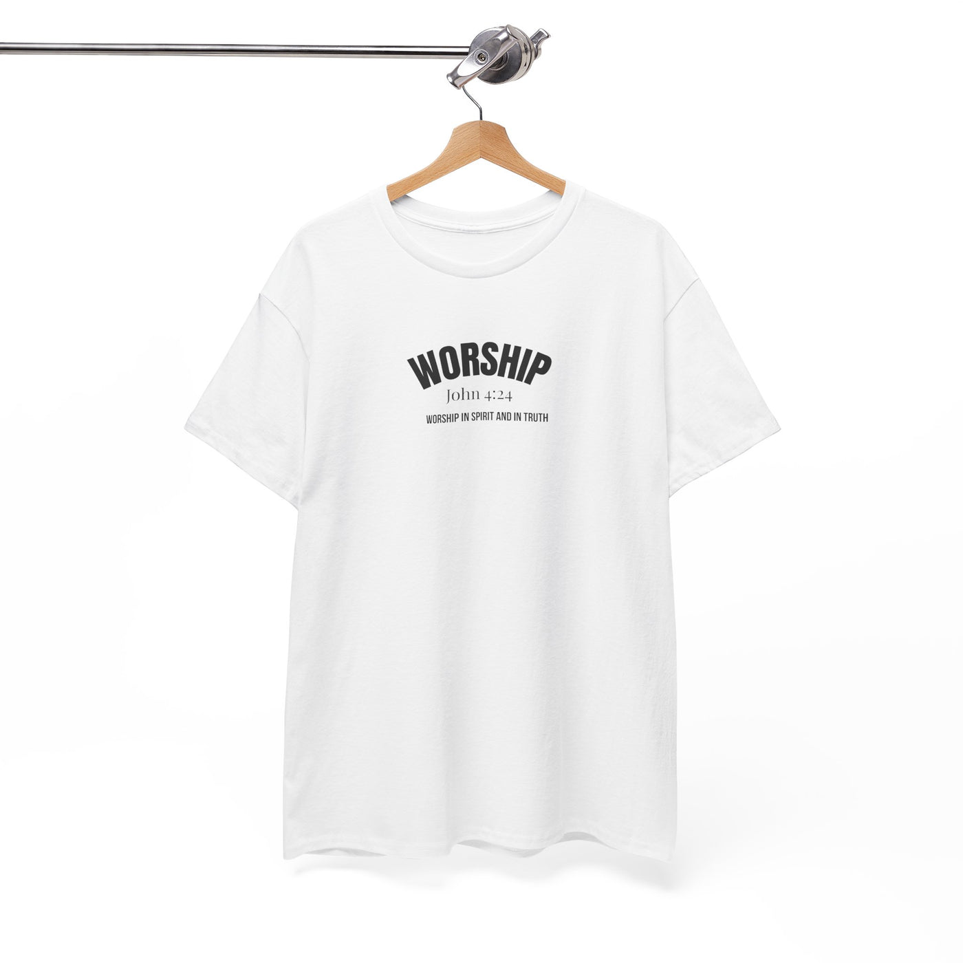 Worship Inspirational Unisex Tee, Faith-based T-Shirt, Religious Apparel