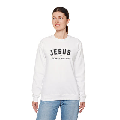Jesus The Way The Truth The Life Faith-Inspired Crewneck Sweatshirt