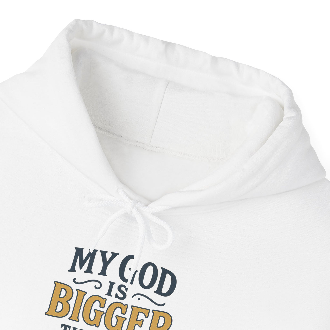 Inspirational Heavy Blend Hoodie | My God is Bigger Than My Problems
