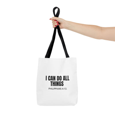 Inspirational Scripture Tote – Philippians 4:13 “I Can Do All Things”