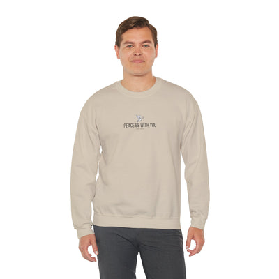 Unisex Peace Be With You  Cozy Crewneck Sweatshirt