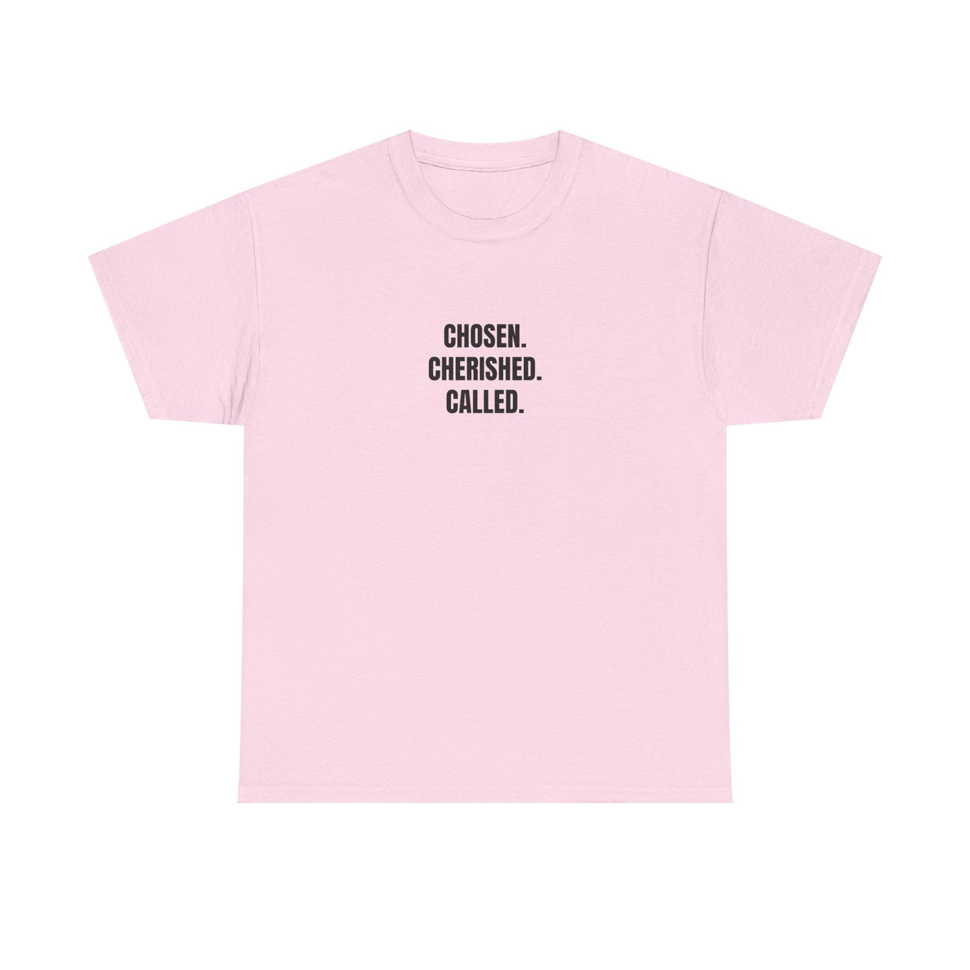 Chosen Cherished Called Unisex Heavy Cotton Tee, Inspirational T-Shirt
