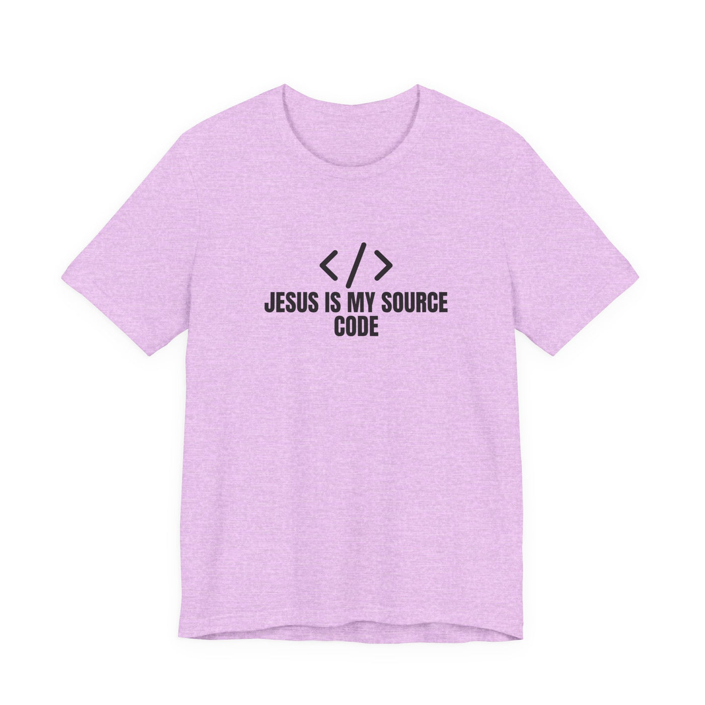 Faith-Inspired Tech Tee, Jesus Is My Source Code Shirt, Unisex