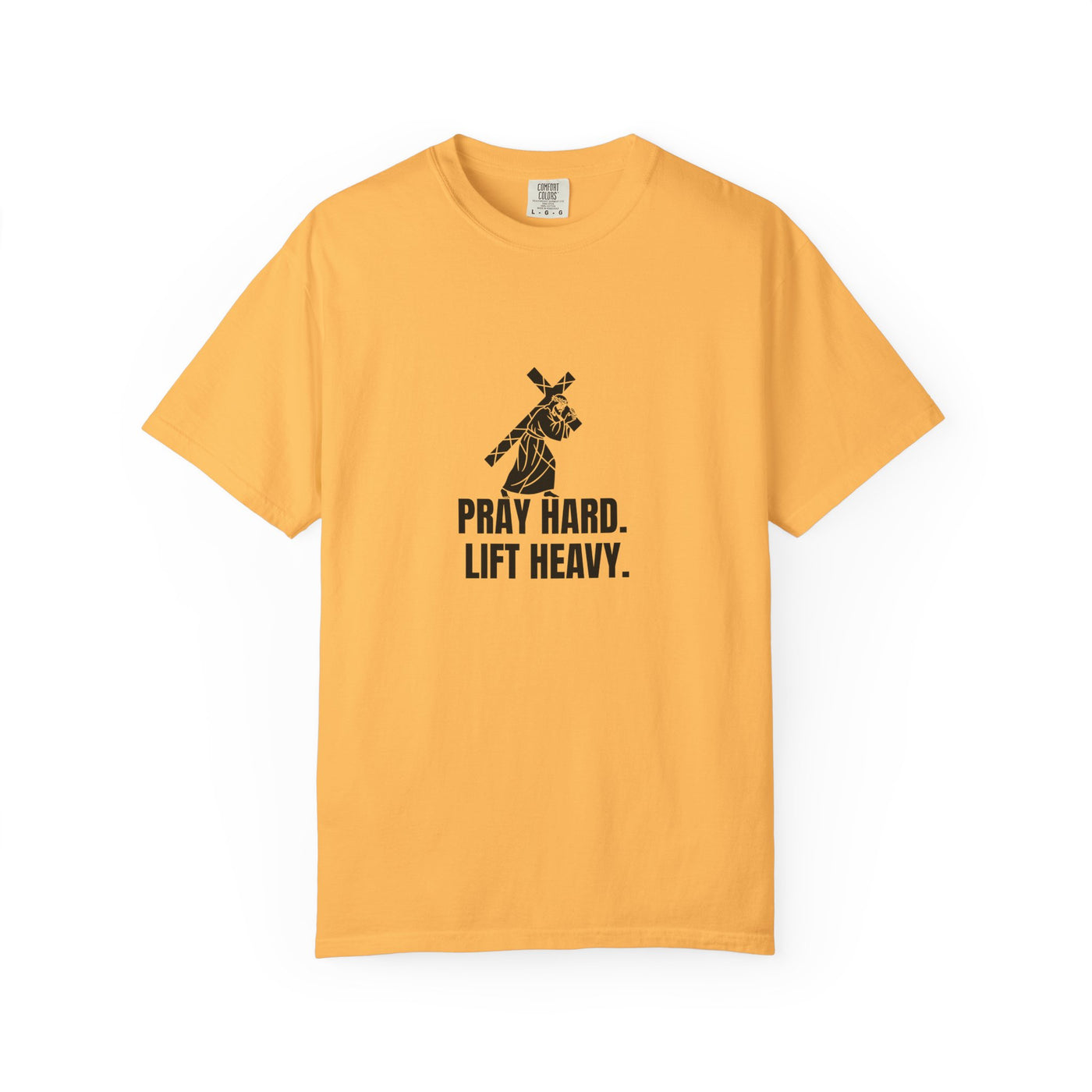 Pray Hard Lift Heavy Tee, Inspirational  Apparel