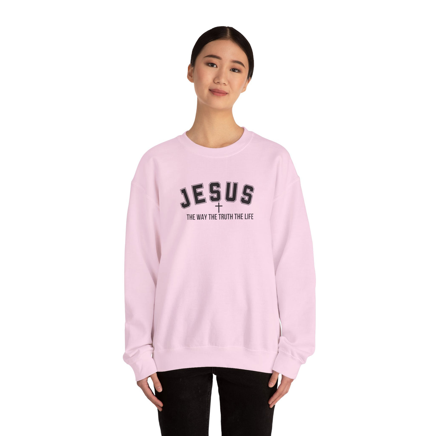 Jesus The Way The Truth The Life Faith-Inspired Crewneck Sweatshirt