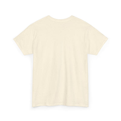 Unisex Heavy Cotton Tee with Above Saint Design