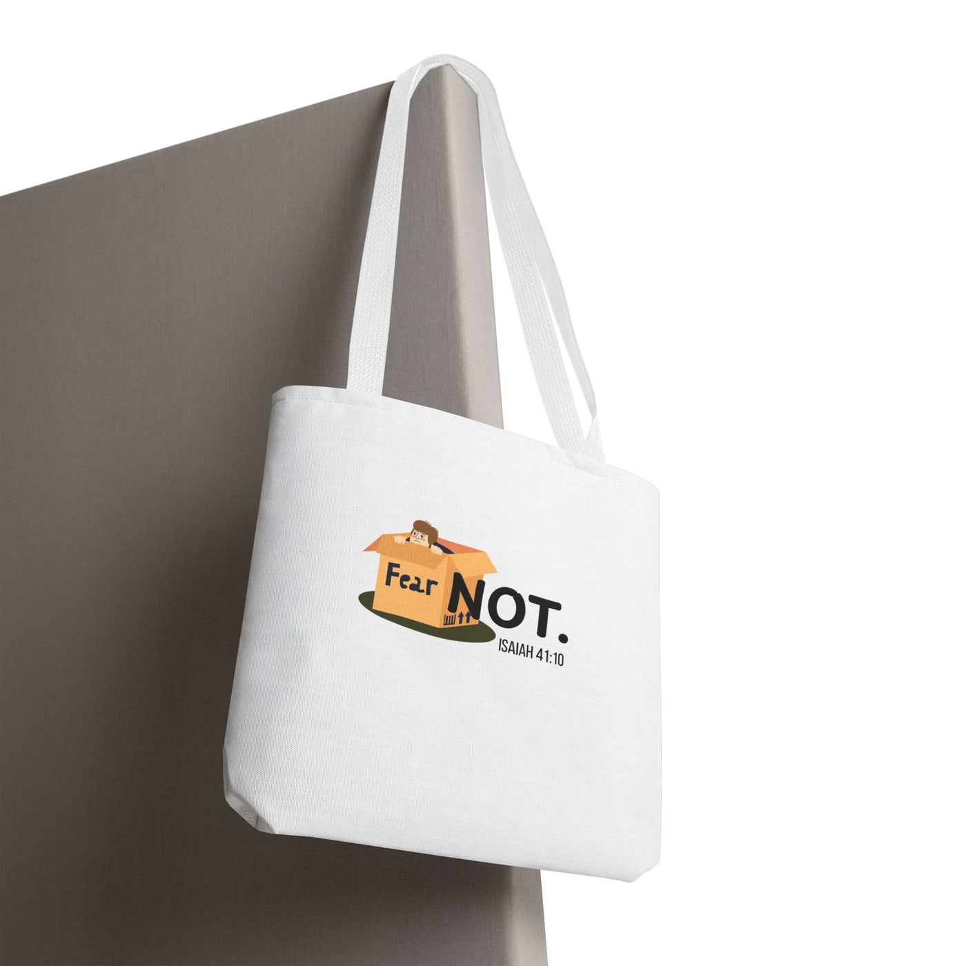 Fear Not Inspirational Tote Bag, Motivational Shopping Bag