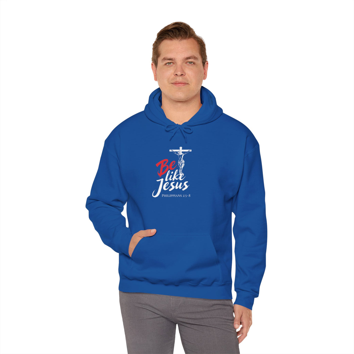 Faith-Inspired Hooded Sweatshirt - Be Like Jesus, Inspirational Apparel, Religious Hoodie