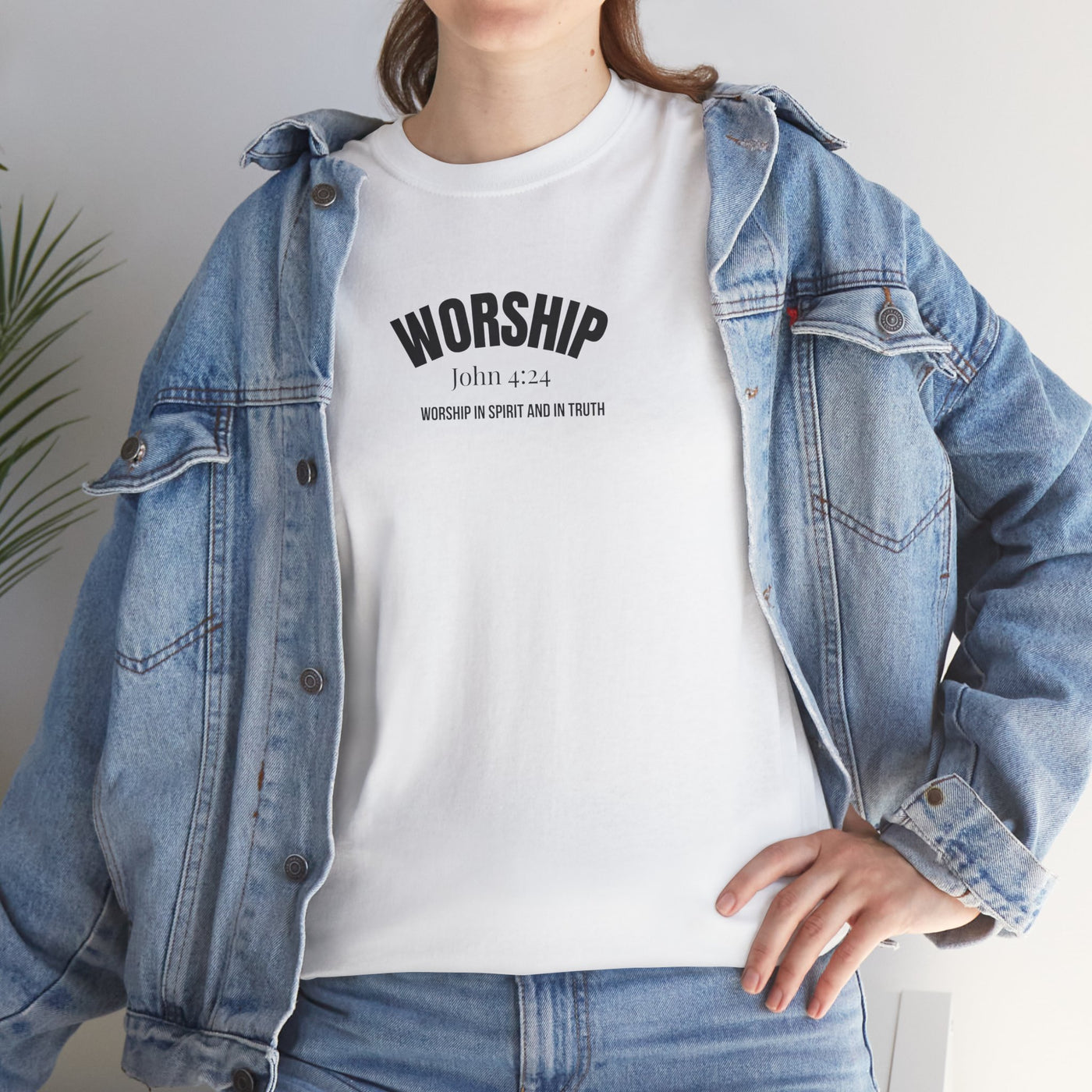 Worship Inspirational Unisex Tee, Faith-based T-Shirt, Religious Apparel