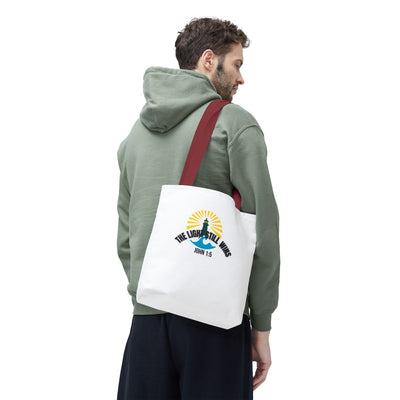 Light of Hope Tote Bag - Inspirational Messenger, Religious Tote, Everyday Carry-all