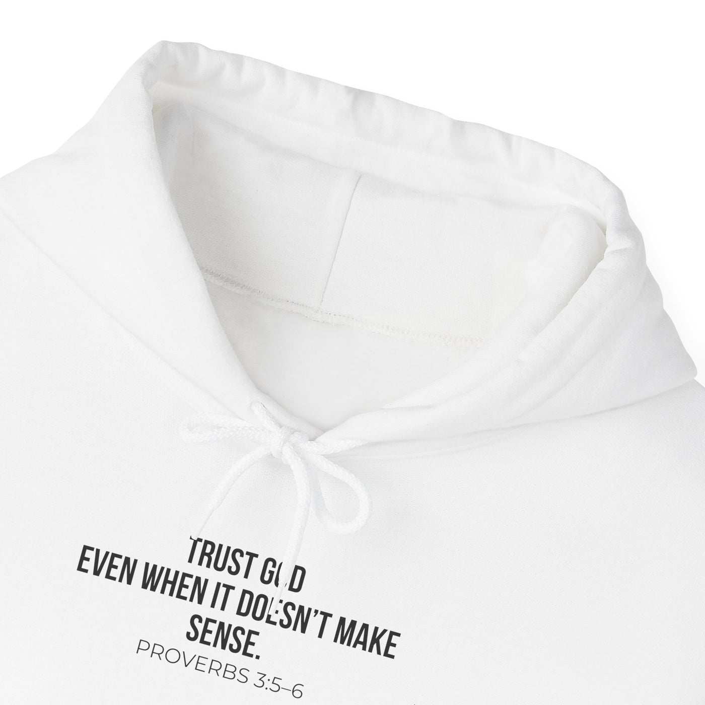 Trust God  Inspirational Sweatshirt, Faith-Based Apparel, Comfortable Unisex Hoodie