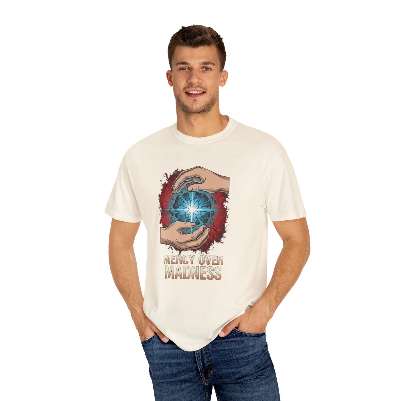 Mercy Over Madness T-Shirt, Unisex Casual Tee, Gift for Mental Health Awareness