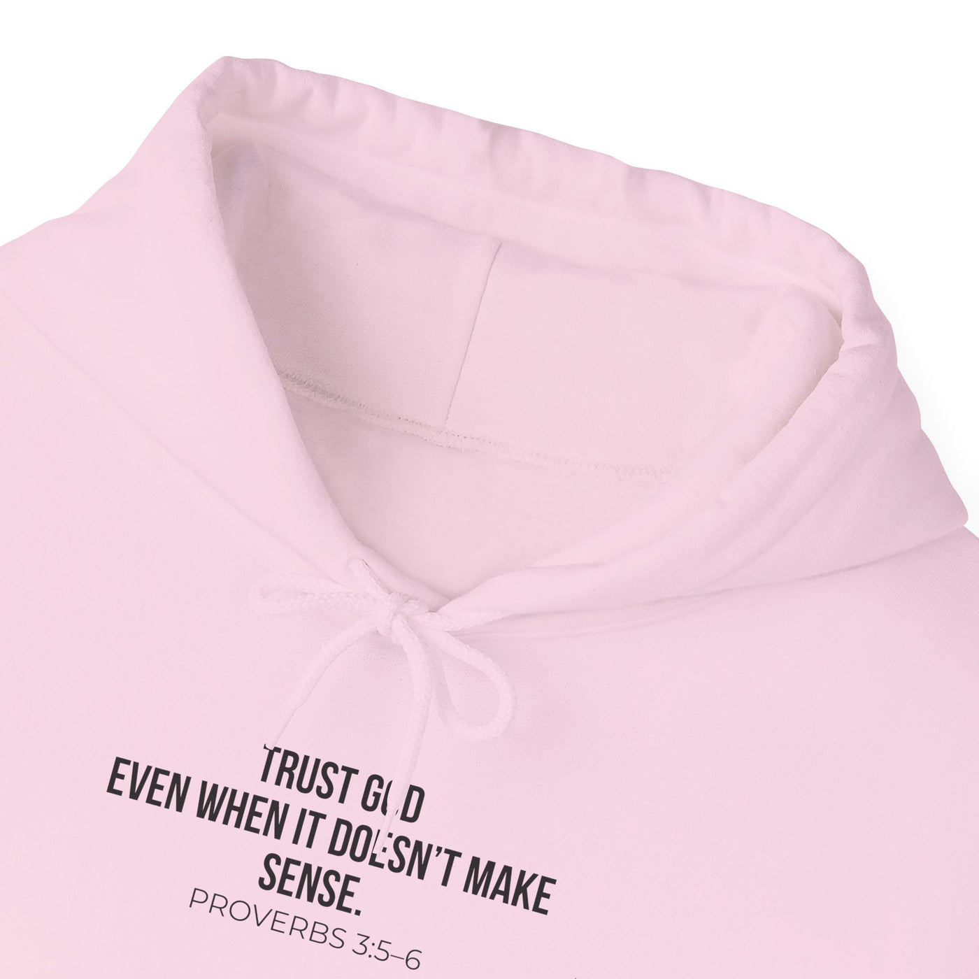 Trust God  Inspirational Sweatshirt, Faith-Based Apparel, Comfortable Unisex Hoodie