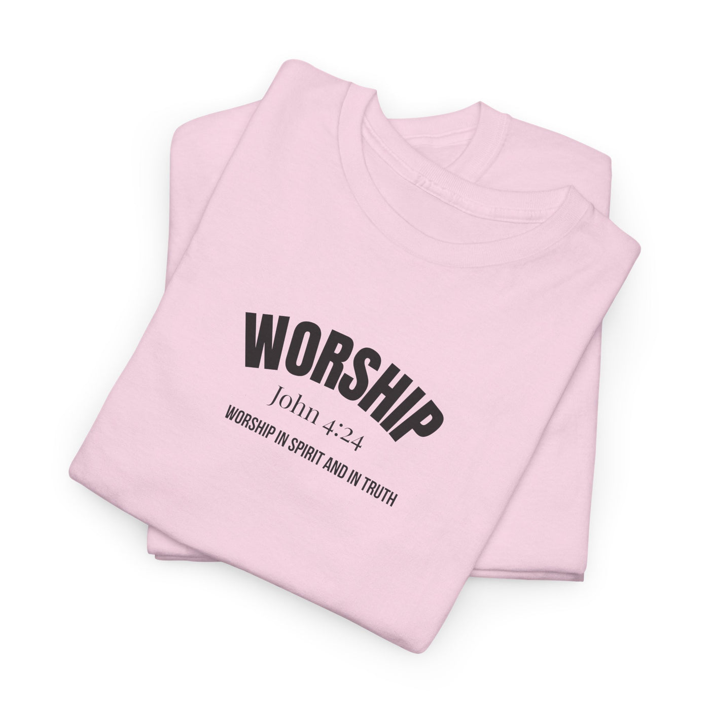 Worship Inspirational Unisex Tee, Faith-based T-Shirt, Religious Apparel
