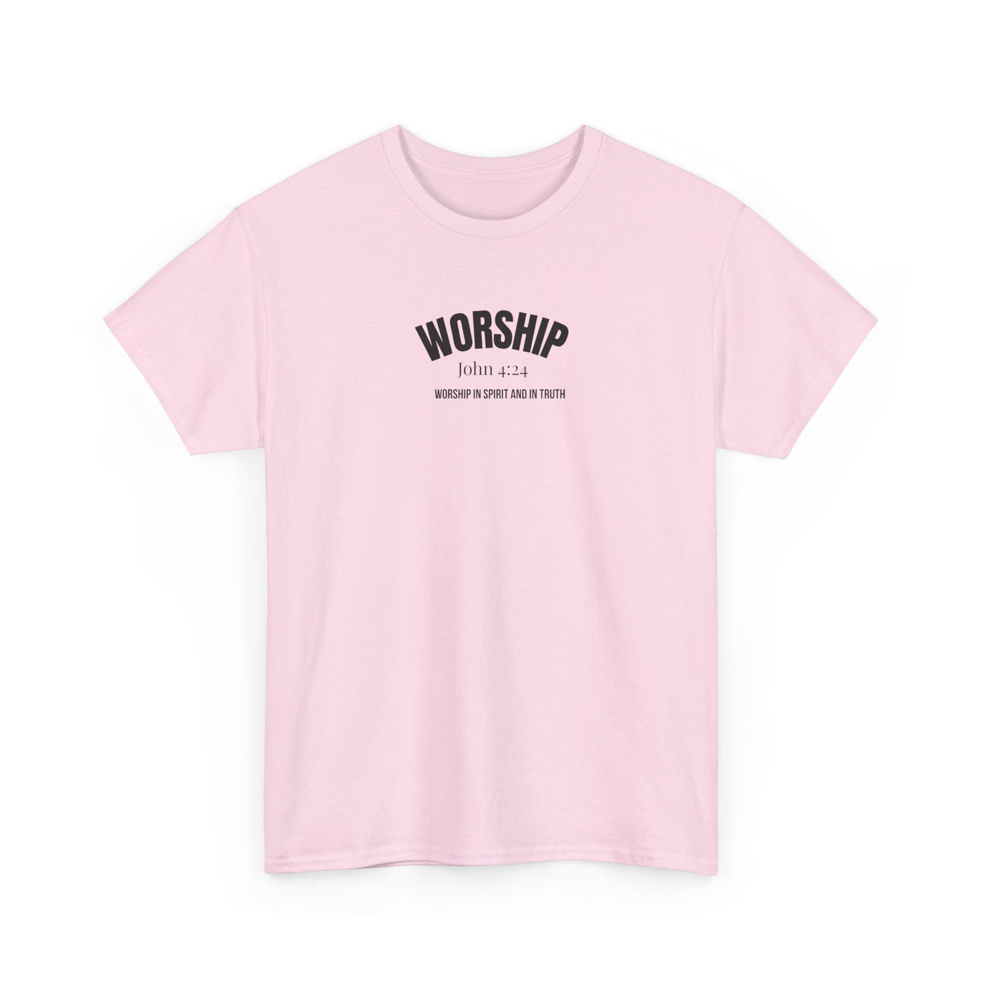 Worship Inspirational Unisex Tee, Faith-based T-Shirt, Religious Apparel