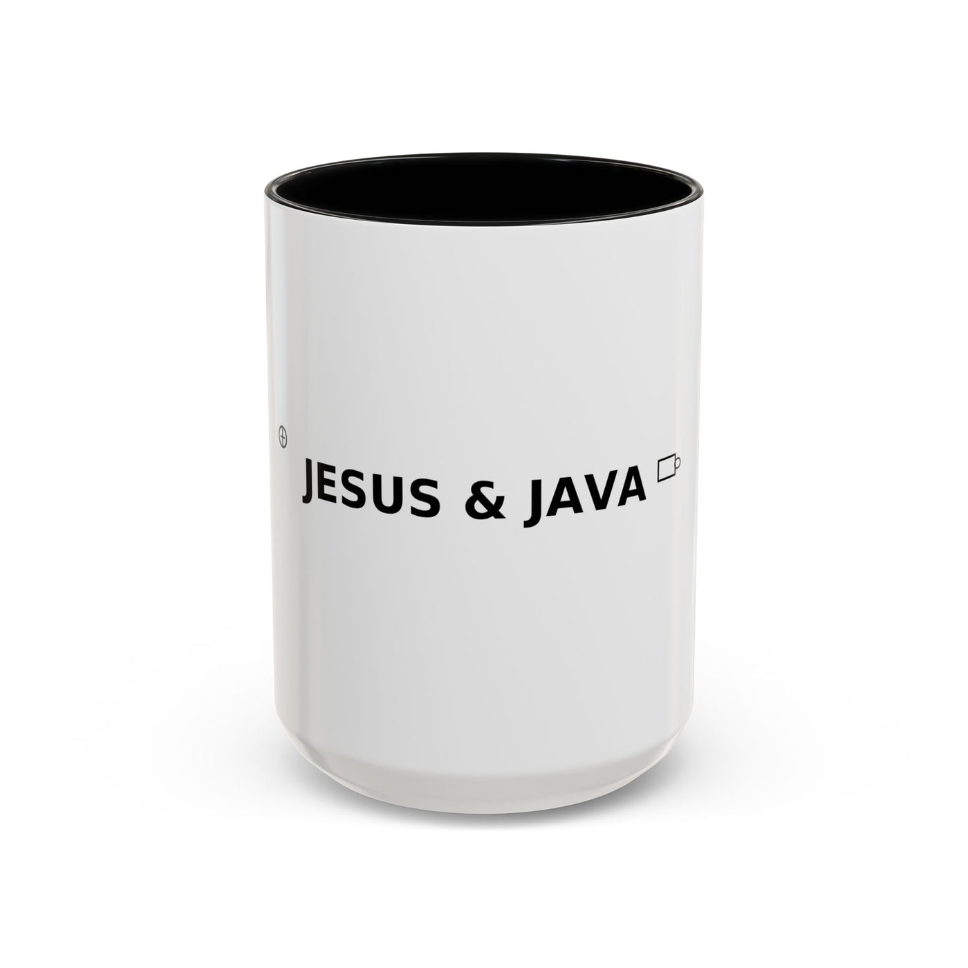 Jesus and Java Coffee Mug (11, 15oz), Dishwasher Safe