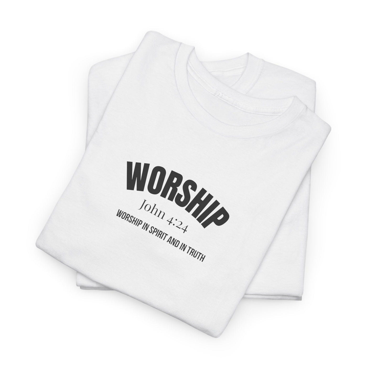 Worship Inspirational Unisex Tee, Faith-based T-Shirt, Religious Apparel