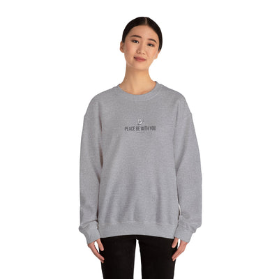 Unisex Peace Be With You  Cozy Crewneck Sweatshirt