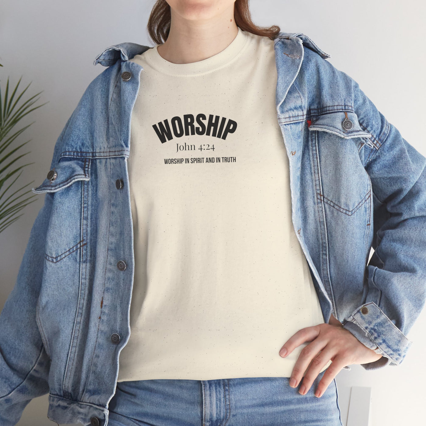 Worship Inspirational Unisex Tee, Faith-based T-Shirt, Religious Apparel