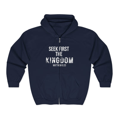 Seek First The Kingdom Unisex Heavy Blend™ Full Zip Hoodie
