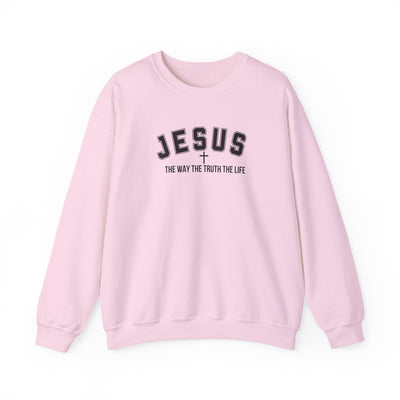 Jesus The Way The Truth The Life Faith-Inspired Crewneck Sweatshirt