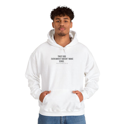 Trust God  Inspirational Sweatshirt, Faith-Based Apparel, Comfortable Unisex Hoodie