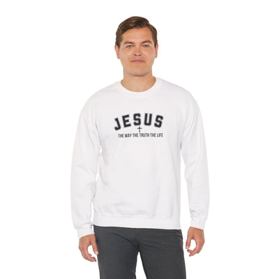 Jesus The Way The Truth The Life Faith-Inspired Crewneck Sweatshirt