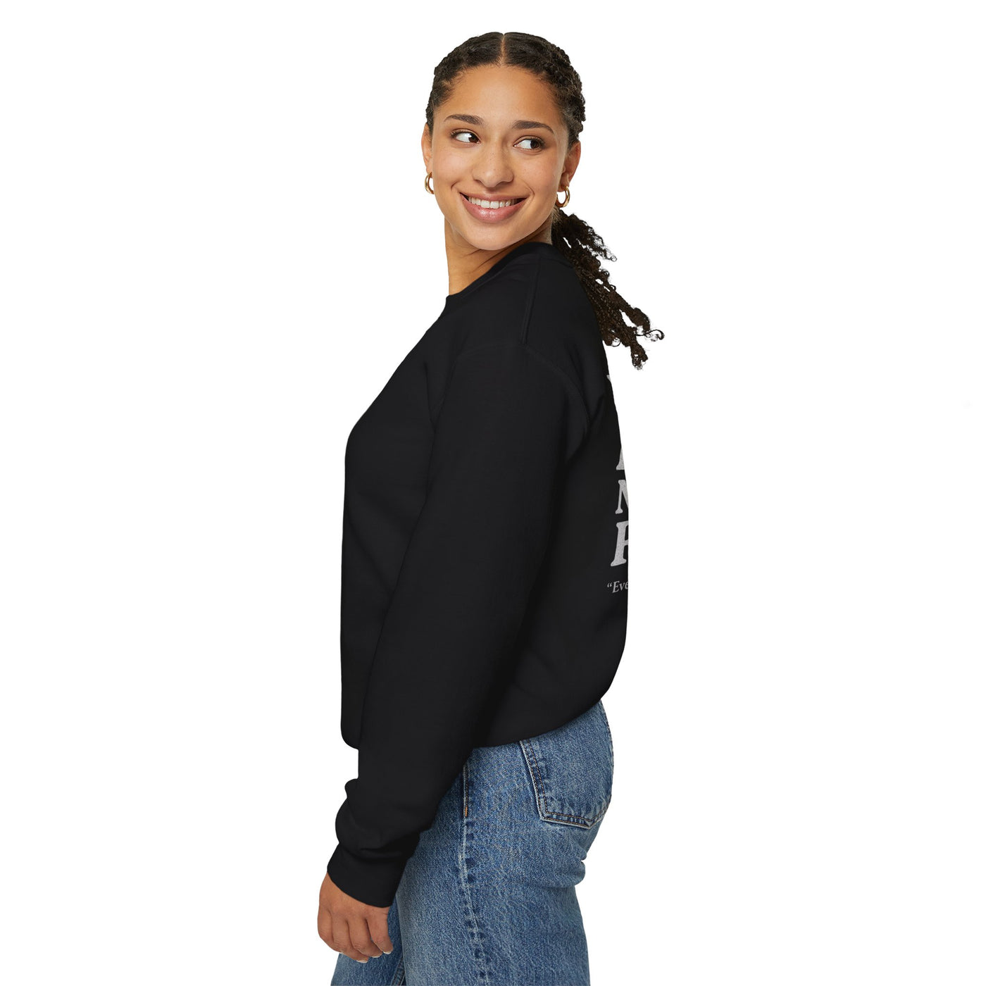 Inspirational Sweatshirt - Walk by Faith, Not by Fear