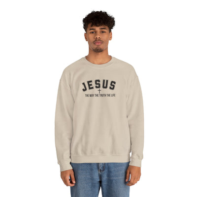 Jesus The Way The Truth The Life Faith-Inspired Crewneck Sweatshirt