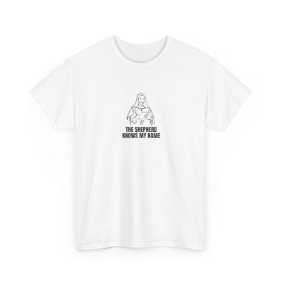 Shepherd Tee, Unisex Heavy Cotton Tee for Faith, Christian Gift, Religious Apparel, Bible Quotes, Everyday Wear