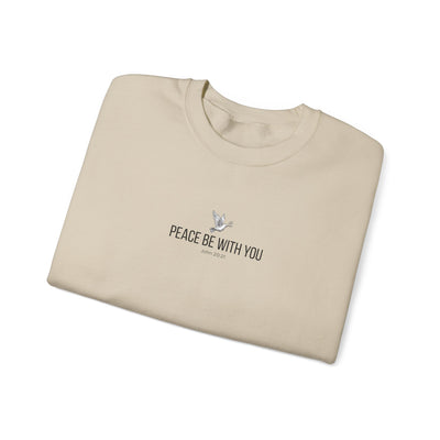 Unisex Peace Be With You  Cozy Crewneck Sweatshirt